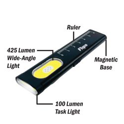 Flipo Nano Beam 425 lm Black LED Rechargeable Flashlight