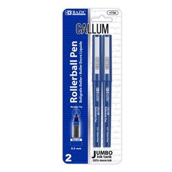 Bazic Products Callum Blue Rollerball Pen 2 pk