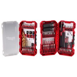 Milwaukee Shockwave Assorted Impact Driver Bit Set Alloy Steel 75 pc