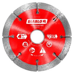 Diablo 4-1/2 in. D X 7/8 in. X .240 in. thick Diamond Tuck Point Masonry Cut-Off Wheel 1 pk