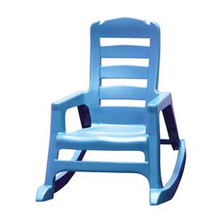 Adams Lil' Easy Pool Blue Polypropylene Frame Kid's Rocking Chair