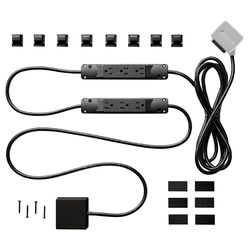 Charg 10 ft. L 7 outlets Surge Protector Black 1000 J