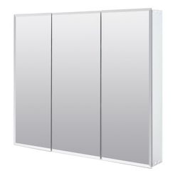 Zenna Home 25-3/8 in. H X 29-5/8 in. W X 4-1/2 in. D Rectangle Tri-View Medicine Cabinet