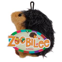 Zoobilee For Dog Multicolored Plush Hedgehog Squatter Pet Toy Medium 1 pc