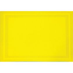 Pacific Merchants Laguna Designer Placemats Yellow Vinyl Placemats 18 in. L X 12 in. W