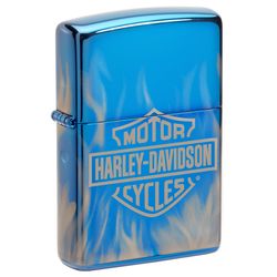 Zippo Blue Harley Davidson Lighter 2 oz 1 pk