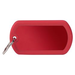 MyFamily Hushtag Red Military Aluminum Dog Pet Tags Large