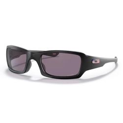 Oakley SI Fives Squared Sunglasses Unisex Matte Black Frame Prizm Gray Lens Polarized