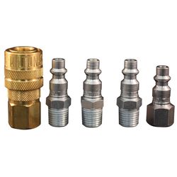 Milton Air Coupler and Plug Set 1/4 in. 5 pc