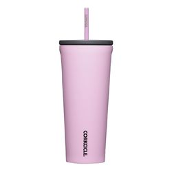 Corkcicle Cold Cup 24 oz Sun-Soaked Pink BPA Free Insulated Straw Tumbler