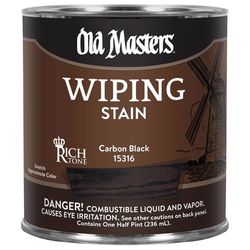 Old Masters Semi-Transparent Carbon Black Oil-Based Wiping Stain 1/2 pt