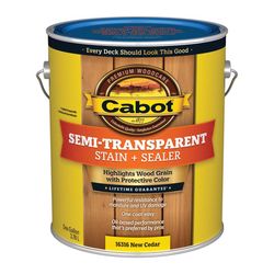Cabot Semi-Transparent Low VOC Semi-Transparent New Cedar Oil-Based Alkyd Stain and Sealer 1 gal