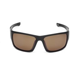 Flying Fisherman Sand Bank Sunglasses Unisex Matte Black Frame Amber Lens Polarized