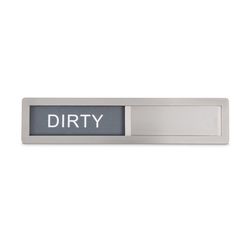 HIC Kitchen Silver Plastic/Stainless Steel Dirty/Clean Dishwasher magnet