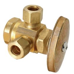 BrassCraft 1/2 in. FIP in. X 3/8 in. D Compression Brass Pipe Valve