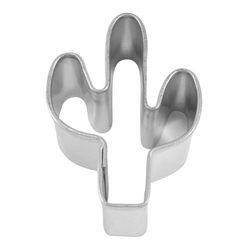 R&M International Corp 2 in. L Mini Cactus Cookie Cutter Silver 1 pc