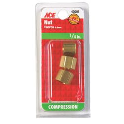 Ace 1/4 in. Compression T Brass Nut