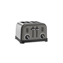 Cuisinart Stainless Steel Black/Silver 4 slot Toaster 7.5 in. H X 11.15 in. W X 10.65 in. D