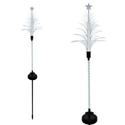 Alpine LED 40 in. Christmas Tree Solar Stake Pathway Decor