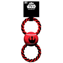 Buckle-Down Star Wars For Dog Multicolored Nylon Rebel Alliance Insignia Tennis Ball Tug Toys 1 pk