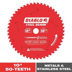 Diablo Steel Demon 10 in. D X 1 in. Cermet Metal Saw Blade 50 teeth 1 pk