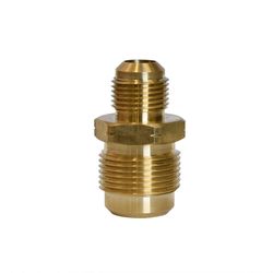 ATC 3/4 in. Flare X 1/2 in. D Flare Yellow Brass Union
