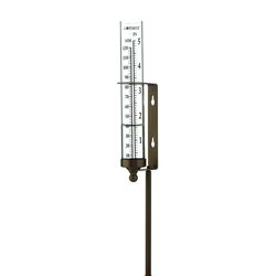 Conant Bronze Glass/Metal 6.5 in. H X 1.75 in. L X 1.75 in. W Rain Gauge Garden Stake