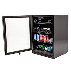 Avanti 5.2 cu ft Black/Silver Steel Beverage Cooler 300 W