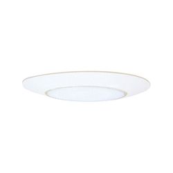 Halo Matte White 6 in. W Glass LED Shower Lens/Trim 60 W