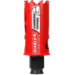 Diablo Snap-Lock Plus 1-1/4 in. Carbide Tipped 2-3/8 in. L X 3/8 in. D Hole Saw