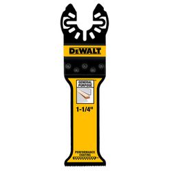 DEWALT Universal Fitment 1-1/4 in. W Titanium Long Wood and Metal Oscillating Blade 1 pk