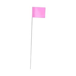 C.H. Hanson 21 in. Fluorescent Pink Marking Flags Polyvinyl 100 pk