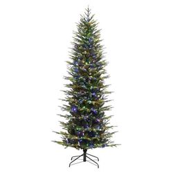 Holiday Bright Lights 6 ft. Pencil LED 1150 ct Emerald Pine Sparkle Christmas Tree