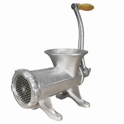 Weston Electroplated Tin Coated Silver Manual speed #22 Mounted Meat Grinder