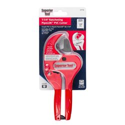 Superior Tool 1-5/8 in. Ratcheting Pipe Cutter Red 1 pc