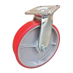 The Fairbanks Company 8 in. D Swivel Polyurethane Caster 1100 lb 1 pk