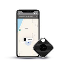 Cube Bluetooth Tracker Metal/Plastic 1 pk