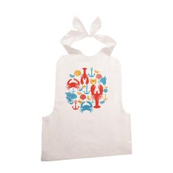 Trudeau White Plastic Bibb Apron