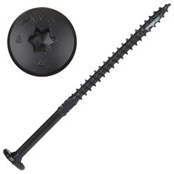 Screw Products, Inc. NOVA #16 in. X 5 in. L Star Black Steel Lag Screw 1 pk