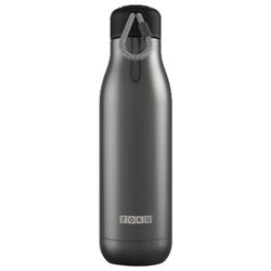 Zoku 25 oz Gunmetal BPA Free Vacuum Insulated Bottle