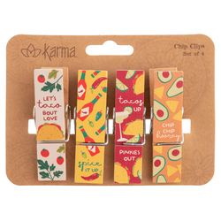 Karma Assorted Wood Chip Clip