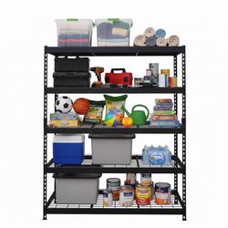 Ar Shelving HD Metal 72 in. H X 48 in. W X 24 in. D Steel 5-Tier Shelving Unit