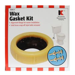 Keeney Wax Ring Kit Yellow Rubber