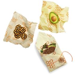 Bee's Wrap 1 each Golden, yellow, natural Food Wrap 3 pk