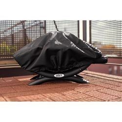 Weber Bonnet Q100/1000 Series Black Grill Cover