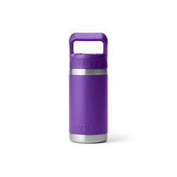 YETI Rambler Jr. 12 oz Pace Purple BPA Free Insulated Kids Water Bottle w/Straw