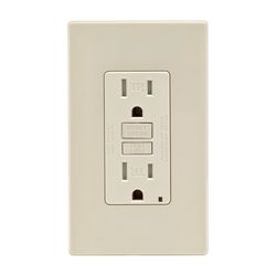 Leviton 15 amps 125 V Light Almond GFCI Outlet 5-15R 1 pk