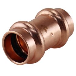 Pressfast 1/2 in. Press each Press each Copper Coupling with Stop 1 pk