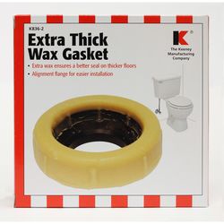 Keeney Jumbo Wax Gasket with Sleeve Yellow Rubber
