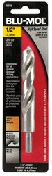 Blu-Mol Xtreme 1/2 in. X 6 in. L High Speed Steel Drill Bit Round Shank 1 pc